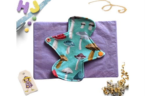 Click to order  7 inch Cloth Pad Mint Funghi now